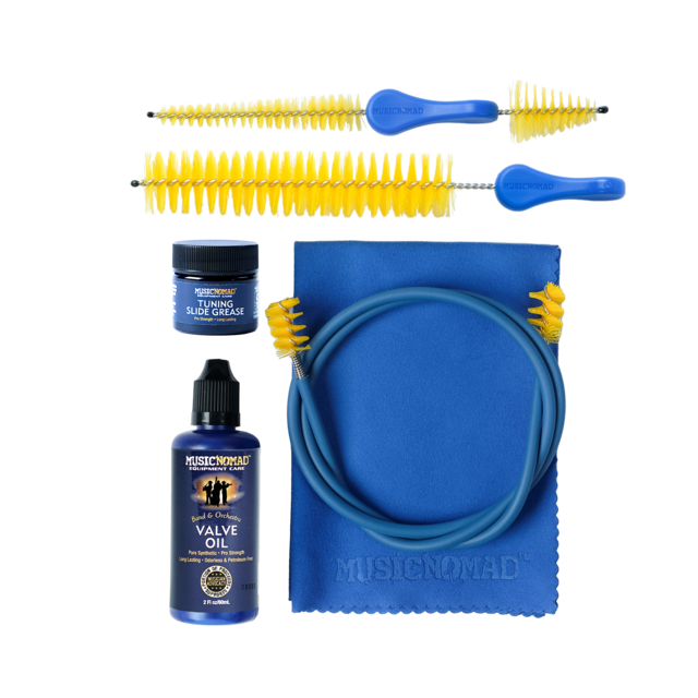 Complete Trumpet Cleaning and Care Kit Set with Instructions Music Nomad