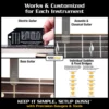 Works for Electric Guitar, Acoustic & Classical Guitar, & Bass Guitar