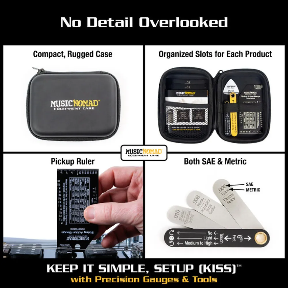 Compact, Rugged Case, Organized Slots for Each Product, Pickup Ruler, SAE & Metric