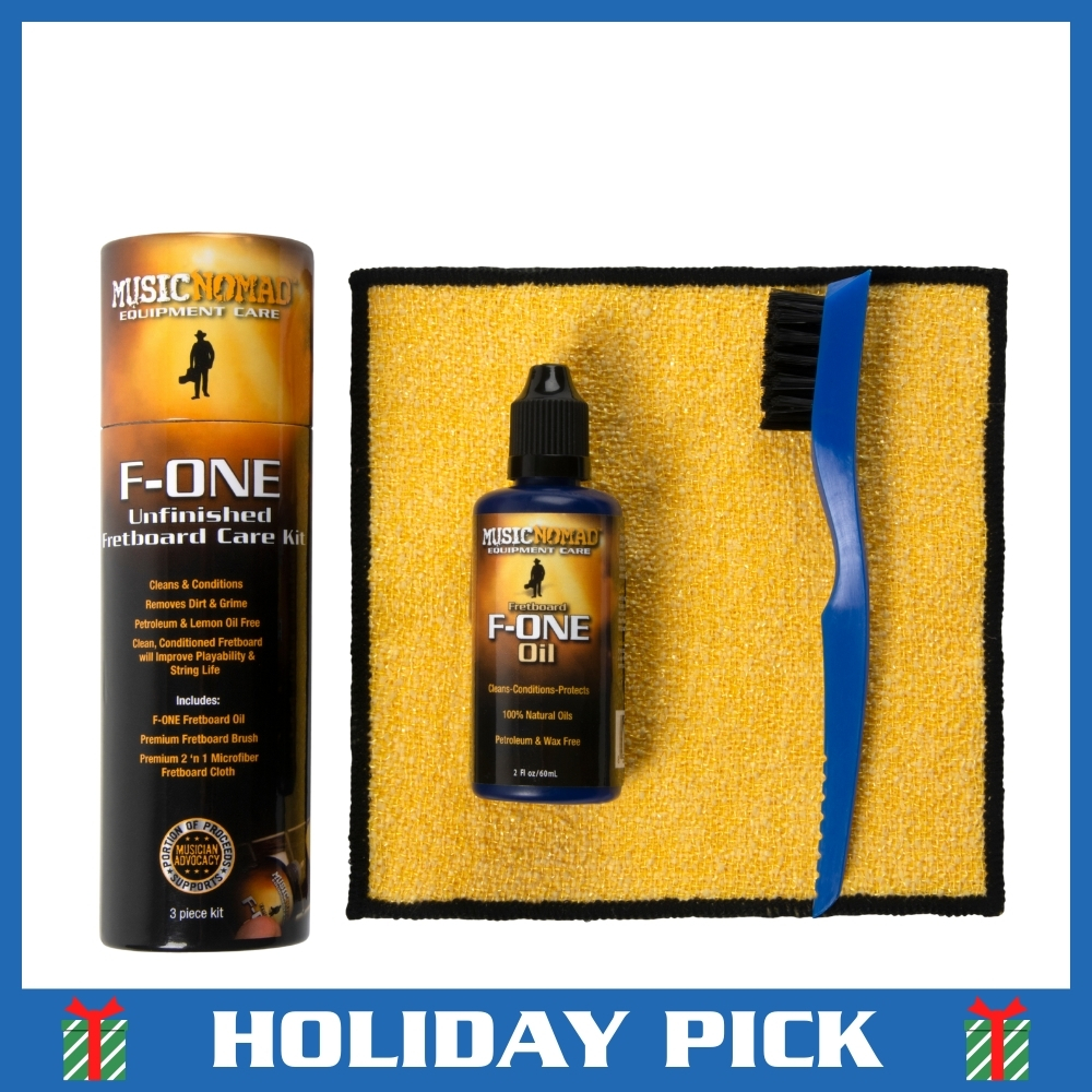 F-ONE Unfinished Fretboard Care Kit - Oil, Cloth, Brush
