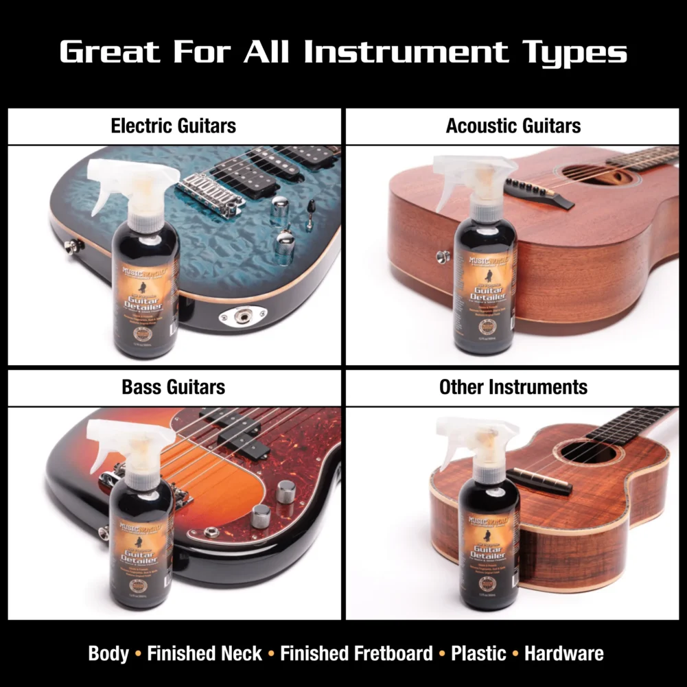 Great For Acoustic Guitars, Electric Guitars, Bass and Other Instruments