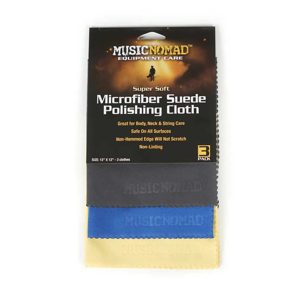 Super Soft Microfiber Suede Polishing Cloth - 3 Pack
