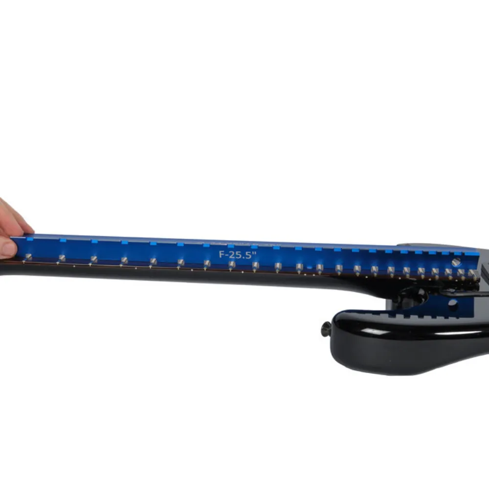 12 Tri-Beam 3 'n 1 Dual Notched Straightedge & Precision Straightedge for Acoustic and Electric Guitars