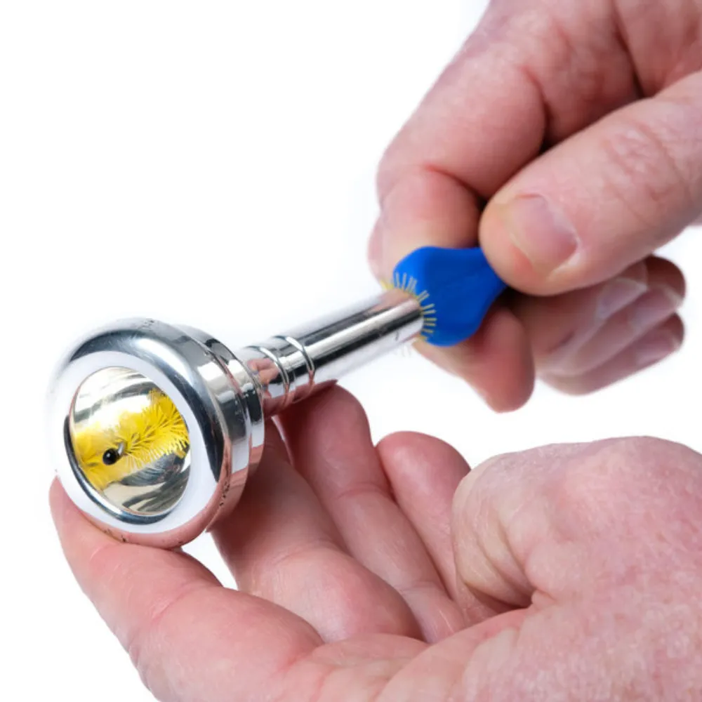 Our cup brush design works amazing on trumpets