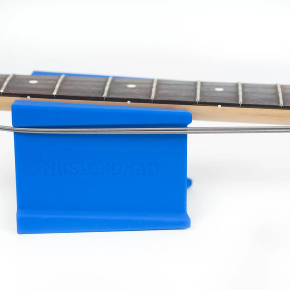 holds back bass strings so you can do spot work without removing