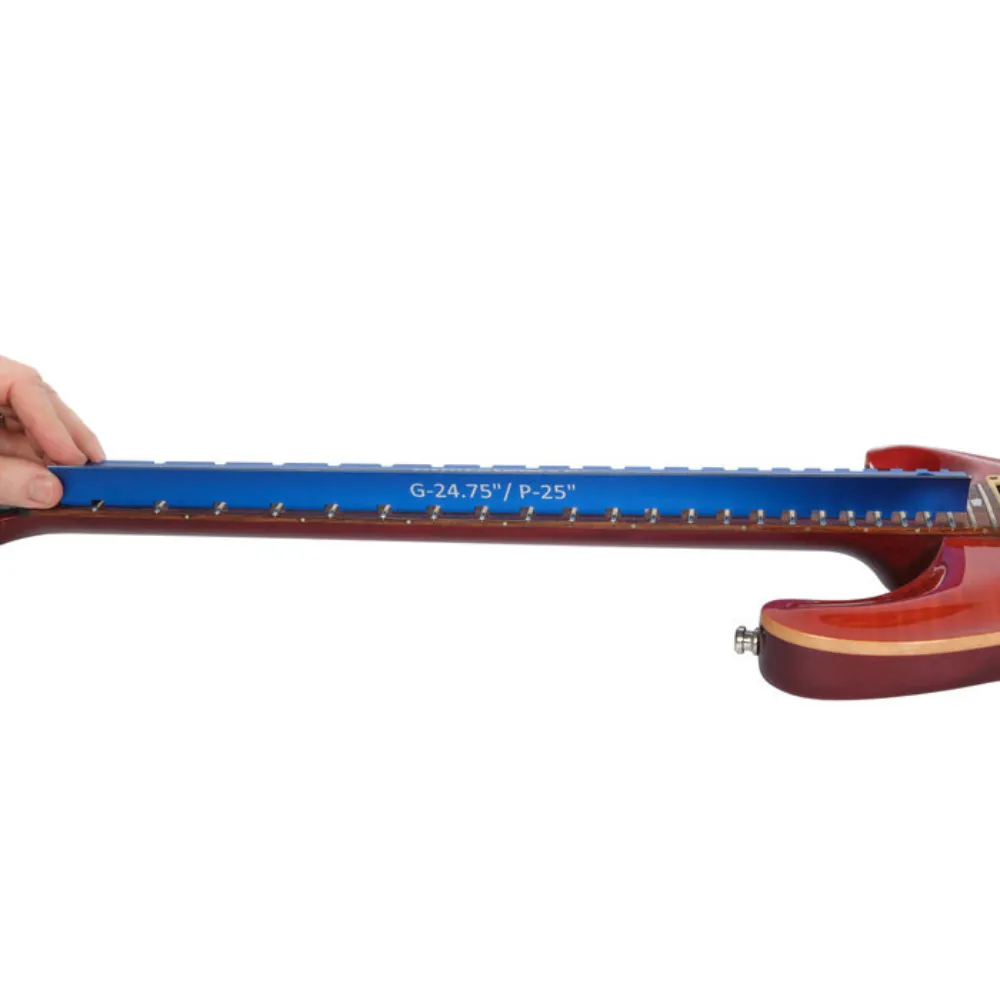 16 Tri-Beam 3 'n 1 Dual Notched Straightedge & Precision Straightedge for Acoustic and Electric Guitars