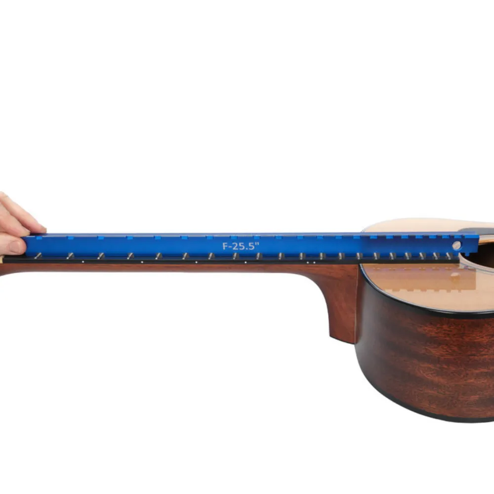 18 Tri-Beam 3 'n 1 Dual Notched Straightedge & Precision Straightedge for Acoustic and Electric Guitars