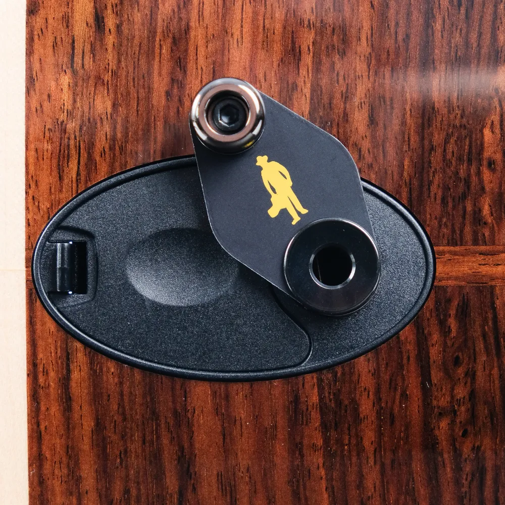 Strap lock system for taylor guitars