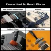 Cleaning Guitar Strings, Guitar Head Cleaning, Dusting Electric Guitar Bridge, and Guitar Pedal Cleaning