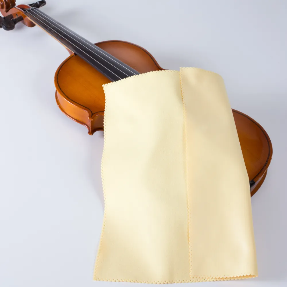 MN731: String Instrument Microfiber Polishing Cloth for Violin, Viola, Cello, and Bass Violin Polishing Cloth