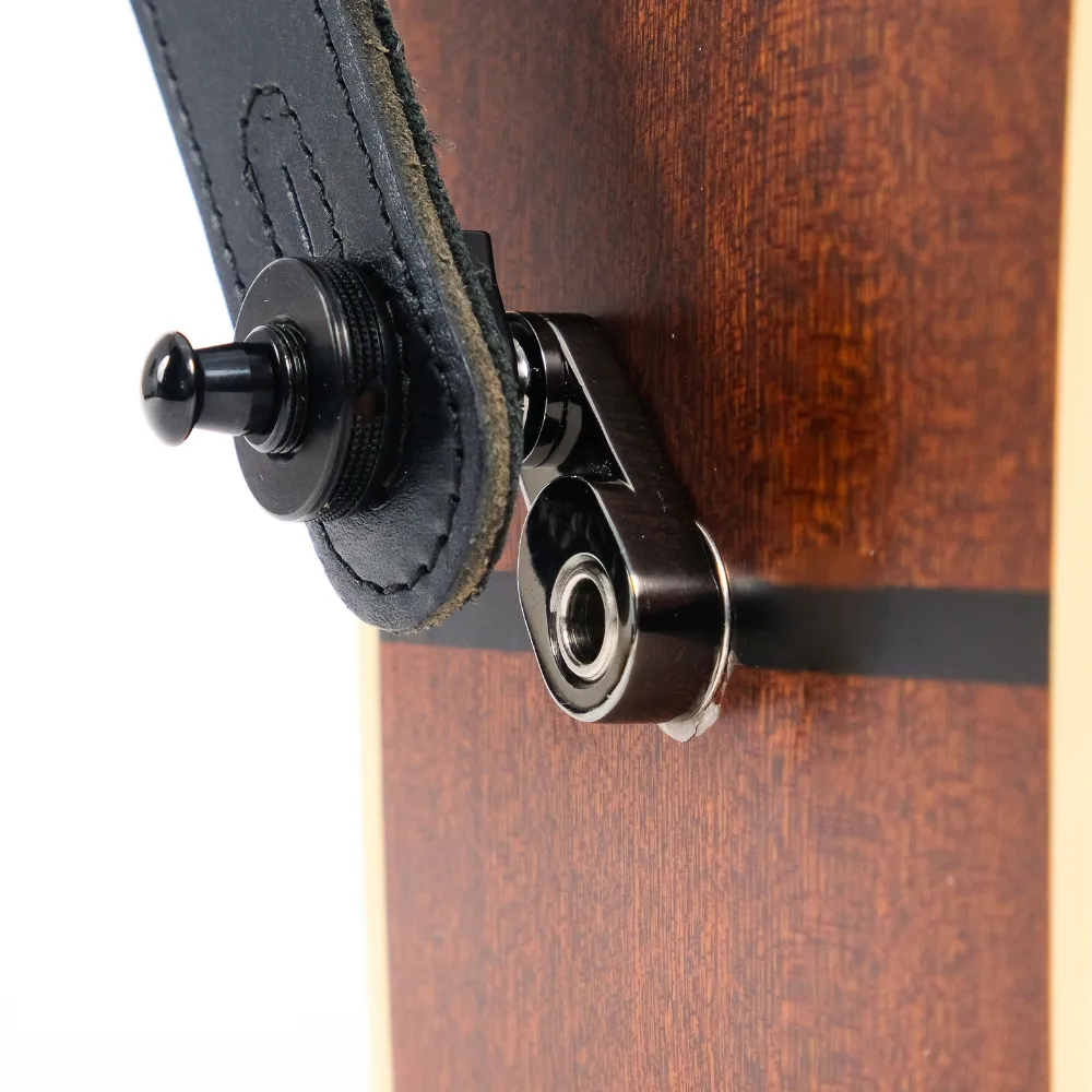 Use straps locks on acoustic guitar