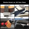 Works great on Acoustic Guitars, Electric Guitars, Amps, and Pedals.