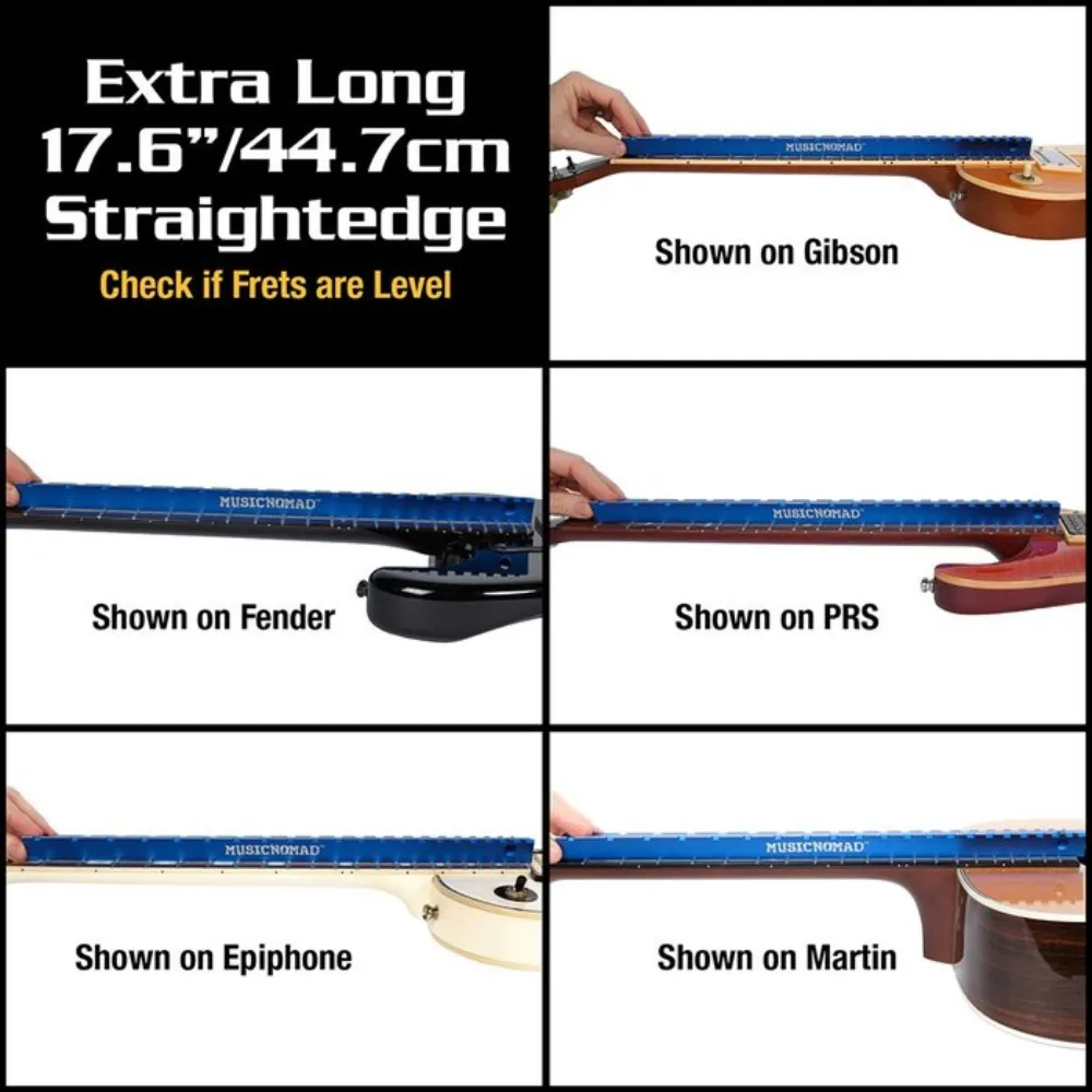 5 (1) Tri-Beam 3 'n 1 Dual Notched Straightedge & Precision Straightedge for Acoustic and Electric Guitars