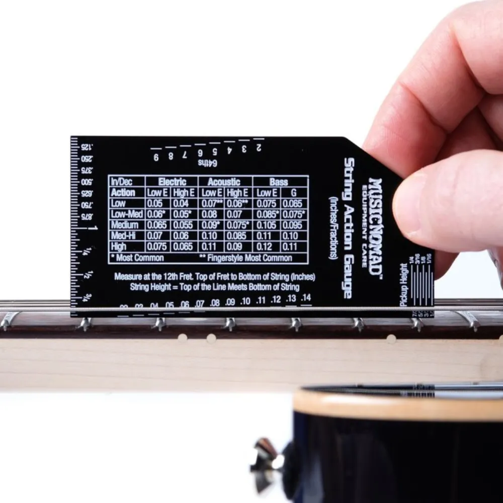 string action gauge on electric guitar