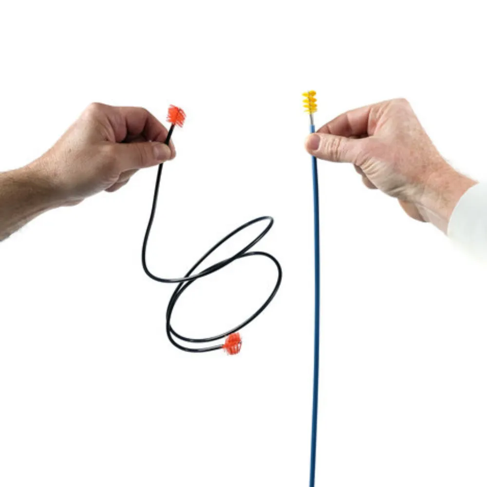 Our unique protective liner is tangle free and uncoils straight vs. the competition that does not