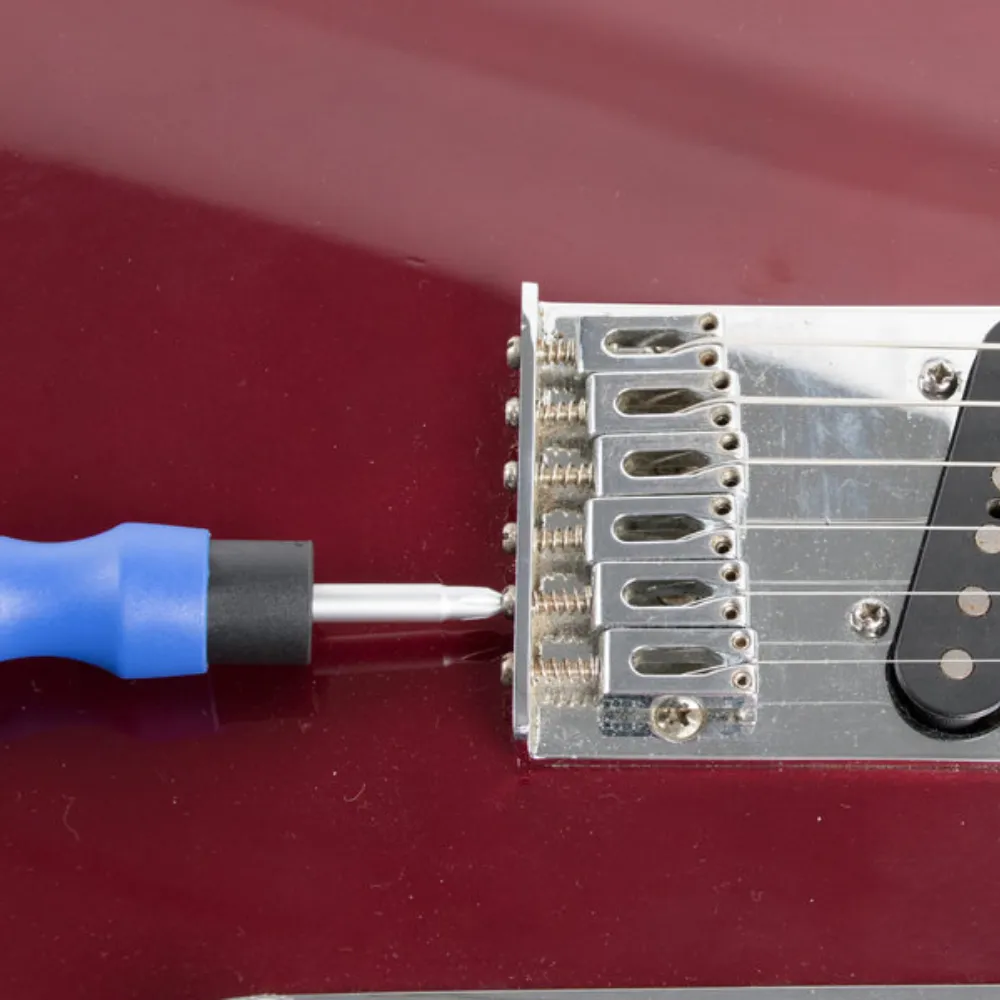 Adjust popular size screws found on guitars like this Fender Telecaster