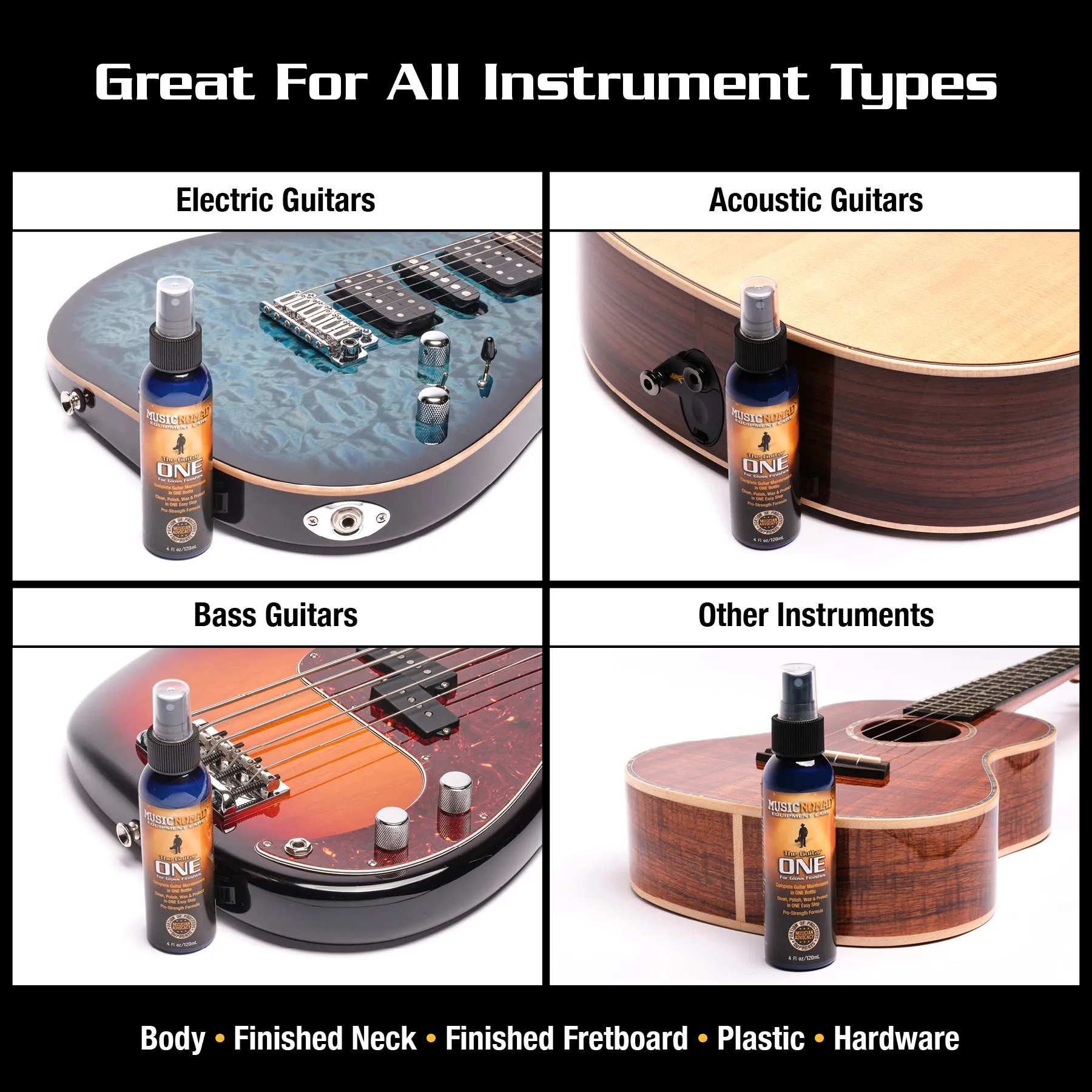 MUSIC NOMAD プロフェッショナルギターケアパック MN108 tf8su2k Music Nomad Premium Guitar Care System (Guitar ONE - 4 oz., F-ONE