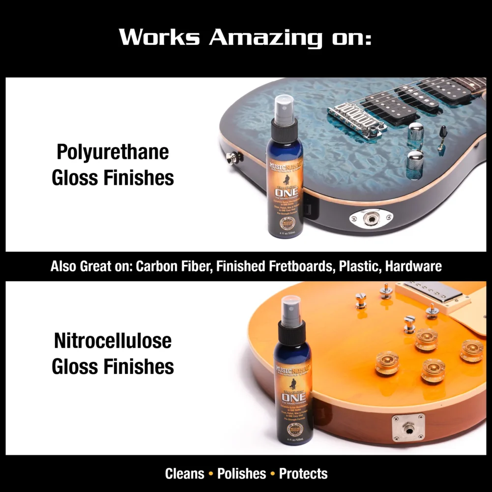 Guitar ONE Works Amazing on Poly and NItro Finishes