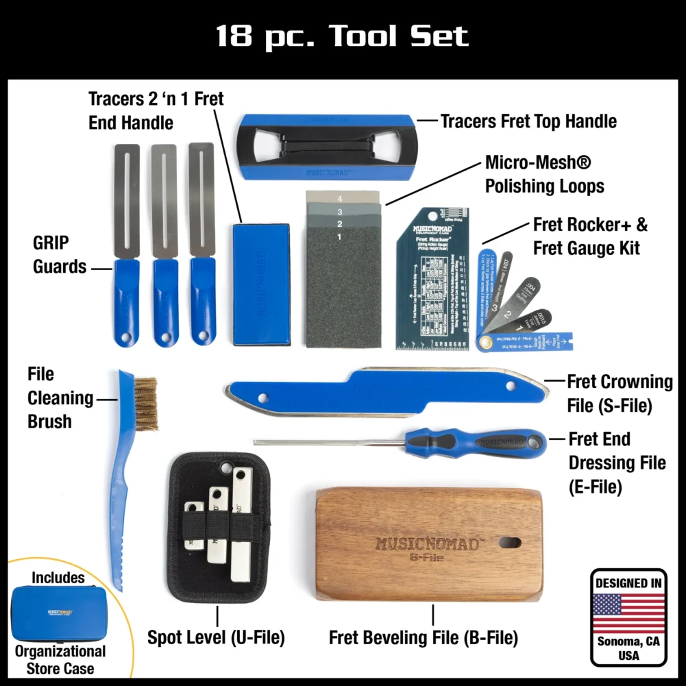 Everything you need to care for your guitar frets