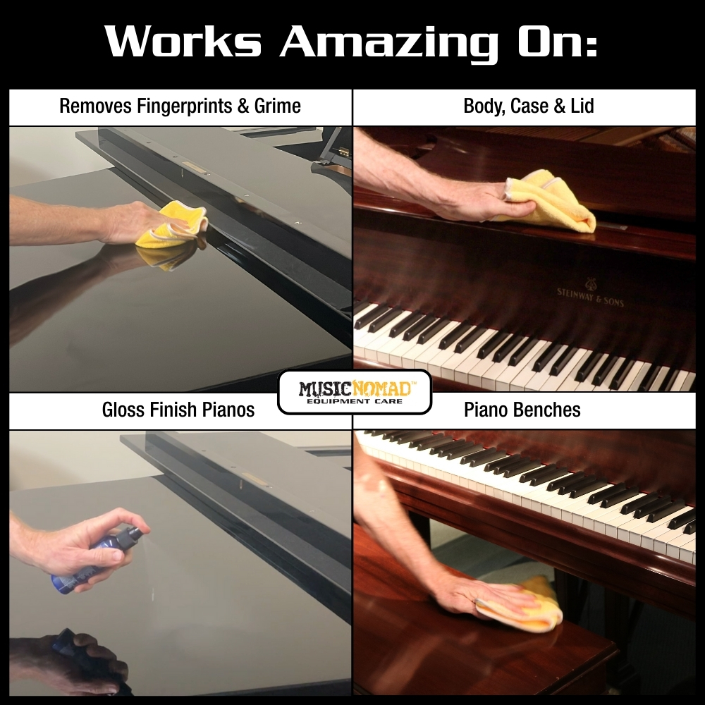 MN130 - Action 2 The Piano ONE -All in 1 Cleaner, Polish & Wax for Gloss Pianos