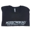 Folded Shirt MusicNomad Logo T-Shirt, Black
